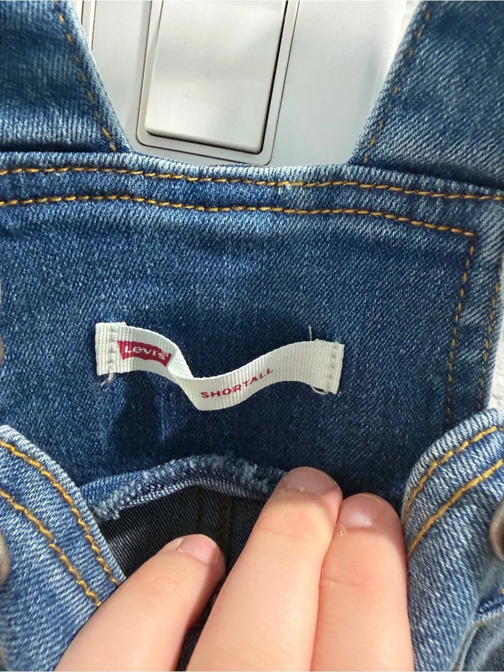 Levi's Kids Blue Denim Shortalls - Blue